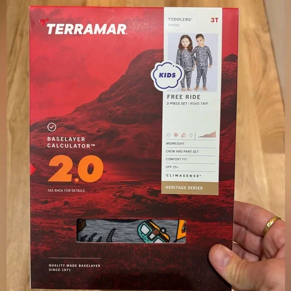 Terramar NWT Free Ride Heritage Thermal Baselayer 2-Piece Set- 2T - Picture 8 of 8